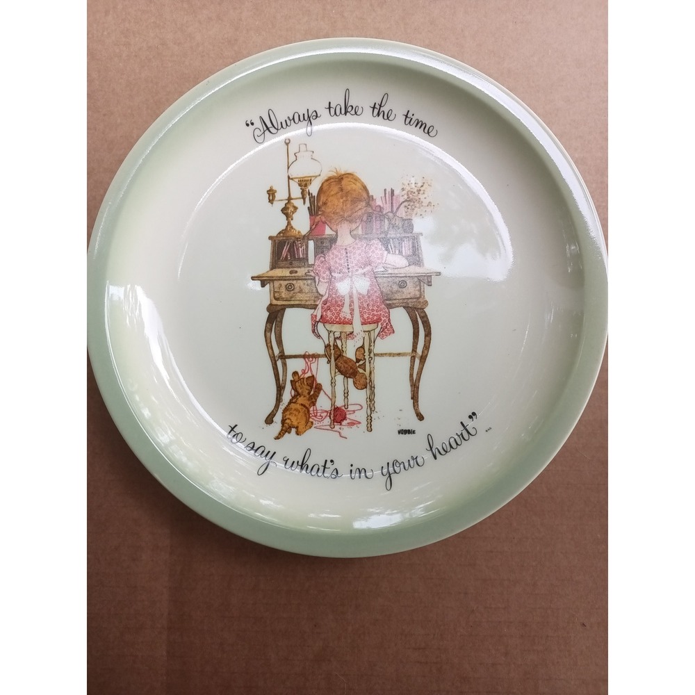 Vintage Holly Hobbie Collector Plate 1972 porcelain plate cottagecore grandmacor
